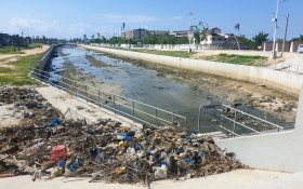 Drainage channel in Beira. Mozambique, after cylone Idai in March 2019. Photo: Bas Agerbeek, Arcadis