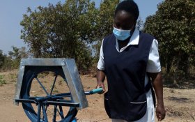 Nurse with water pump