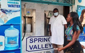 Water kiosk Spring Valley in Kenya