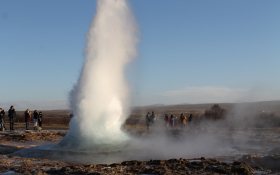 Geyser in Iceland.