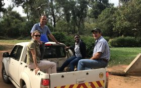 Team in Mozambique working on sustainable use of groundwater.