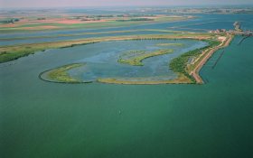 Aerial view of the Volkerak-Zoommeer area.