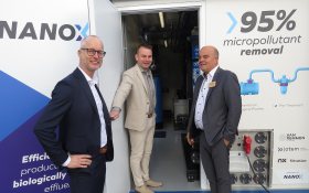 Directors of NX Filtration, Jotem and Van Remmen, proudly presented their new Nanox technology at Aquatech Amsterdam. 