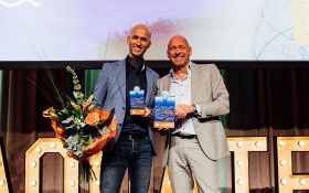 Aurea of Royal HaskoningDHV is the Overall Winner of the Aquatech Innovation Award 2025. Photo: Aquatech Amsterdam