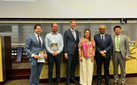 Hand-over of the Salinity Magazine at the WASAG Forum in Rome on 29 April 2024