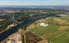 Aerial view of the Netherlands