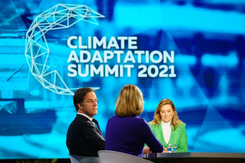 Prime Minister Mark Rutte during the Climate Adaptation Summit 2021