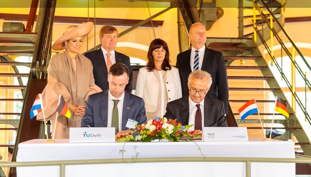 The Signing Ceremony of TU Delft and GFZ