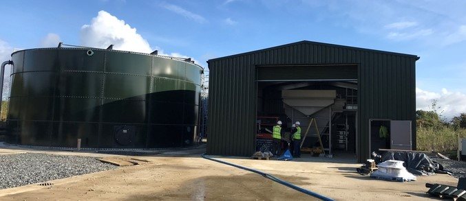 New wastewater treatment plant under construction at holiday park Hafan y Môr