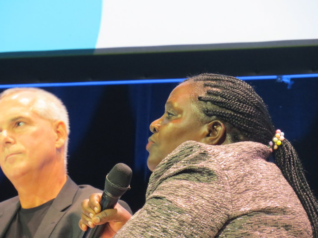 Uganda disabled activist Safia Nakule Juuko at the opening session.