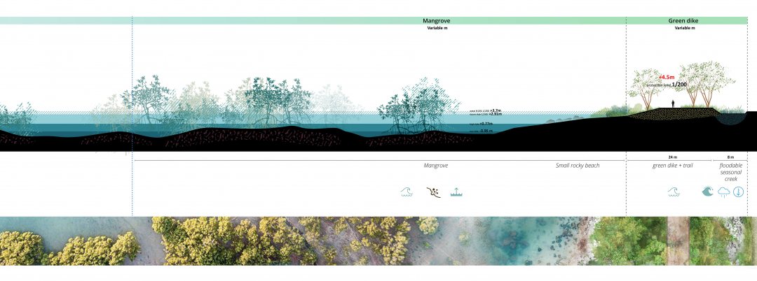 Flood protection scheme for Dongshan bay Shenzhen