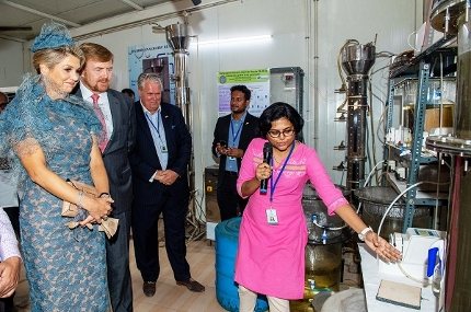 Dutch king and queen visit field lab for new water technology in New Dehli