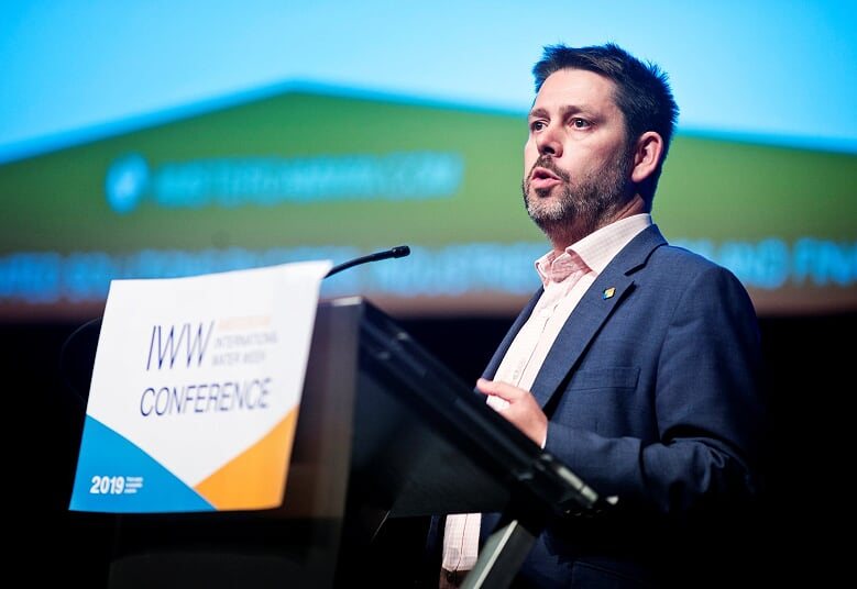 Director Mark Gough of Natural Capital Coalition at AIWW2910 in Amsterdam