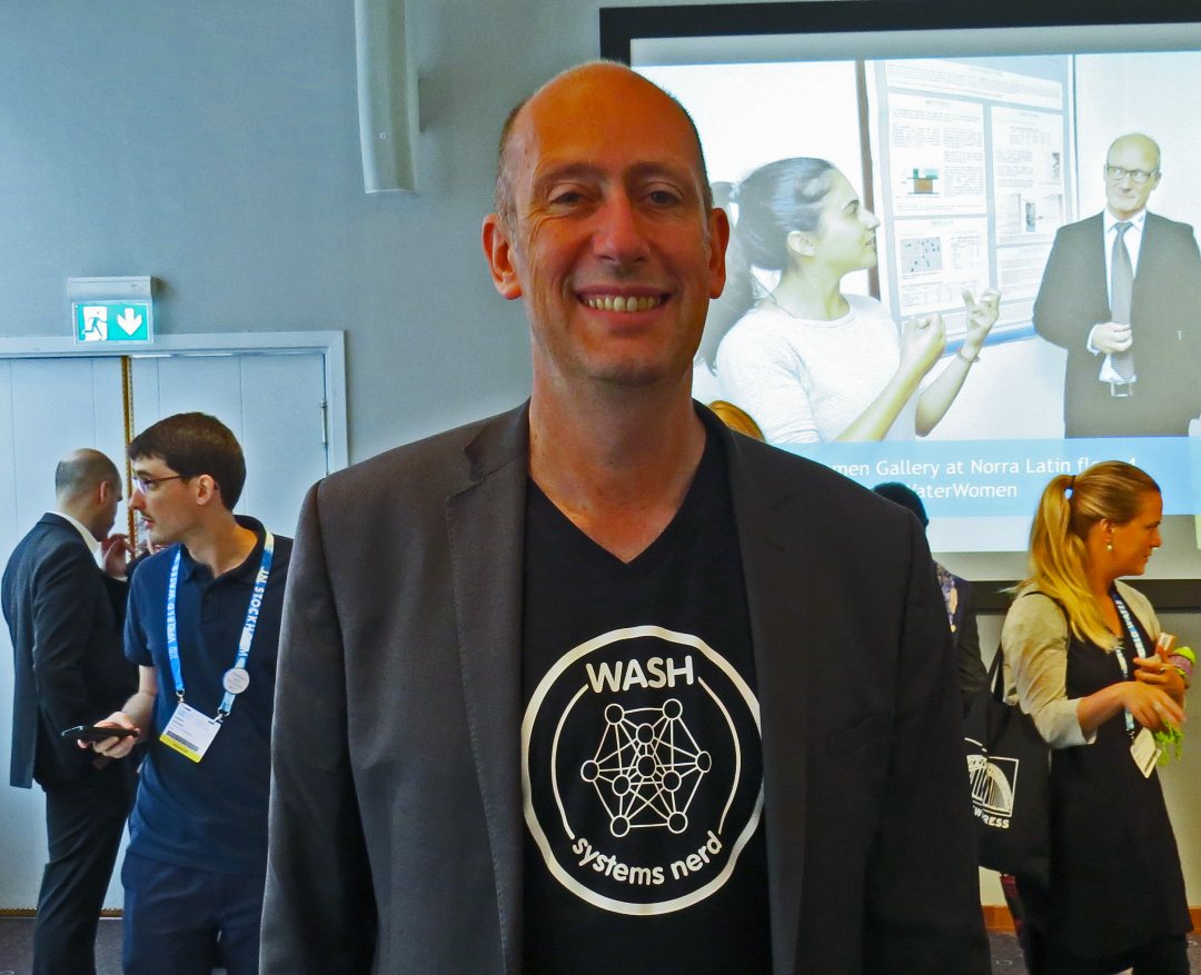 CEO Patrick Moriarty of IRC at Stockholm world water week 2017