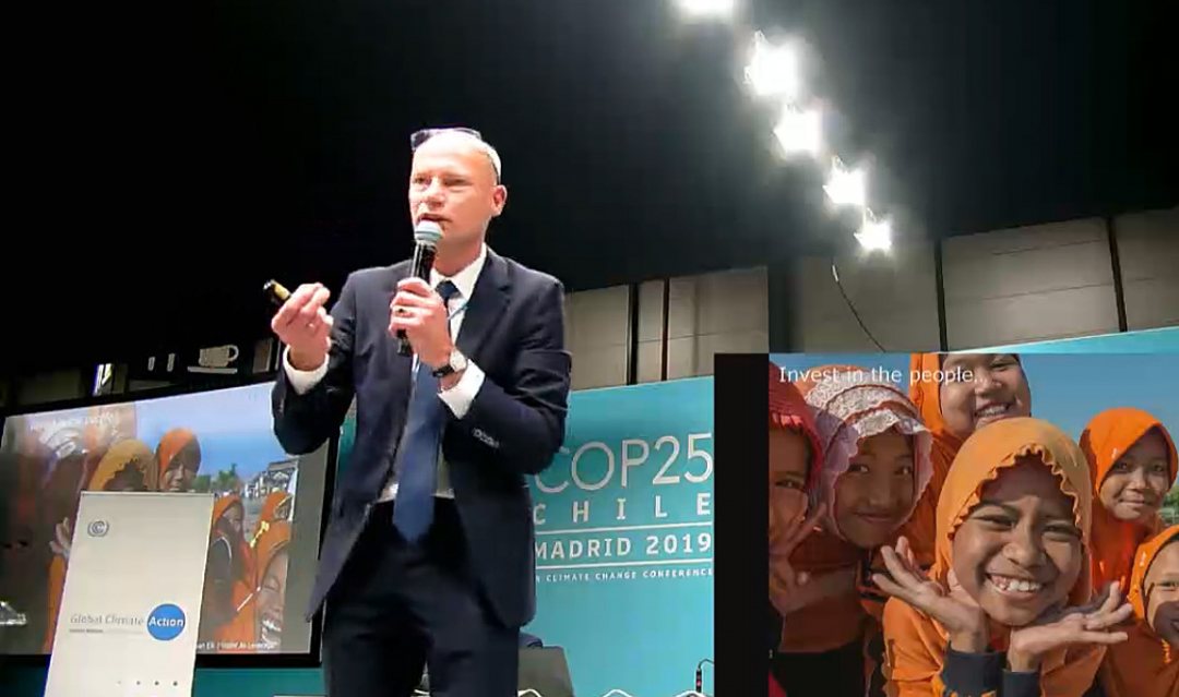 Henk Oving at COP25 in Madrid