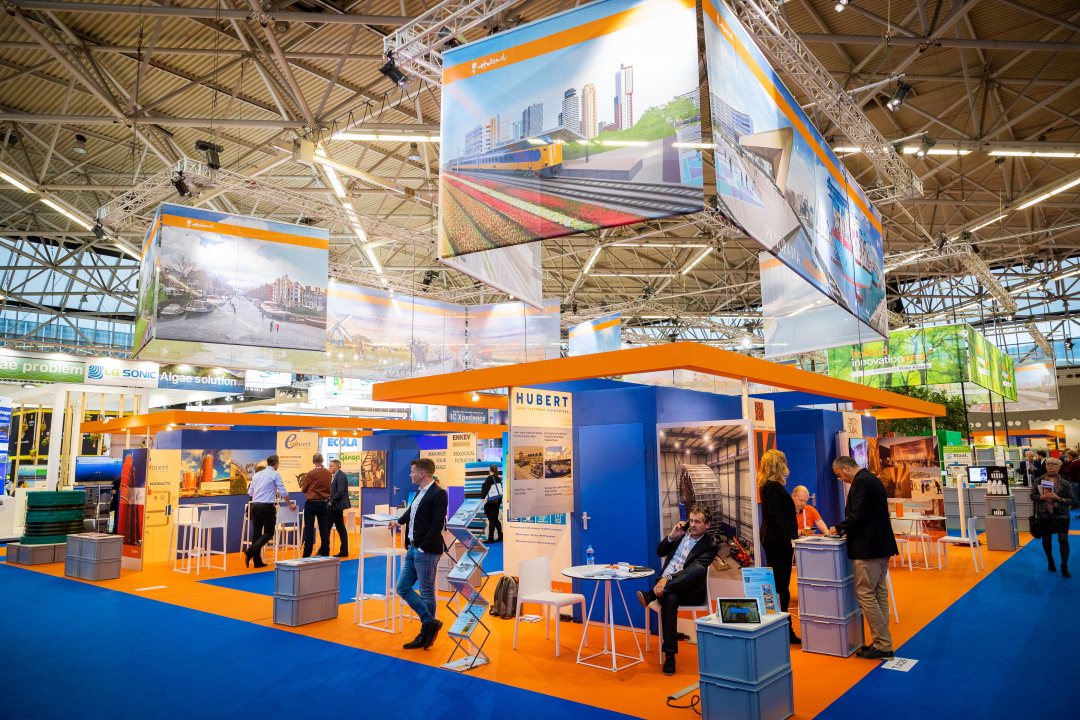 Holland pavilion at Aquatech Amsterdam showcased a wide variety of innovative water treatment technology.