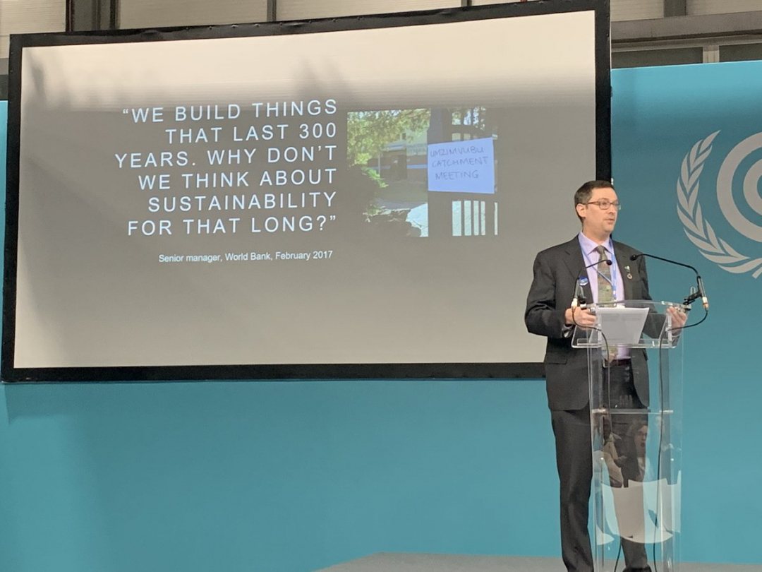 John Matthwes of Alliance for Global Water at COP25 in Madrid