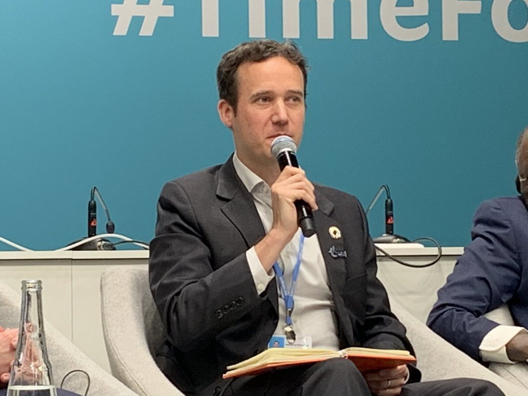 Nat Matthews of Global Resilience Partnership at COP25 in Madrid