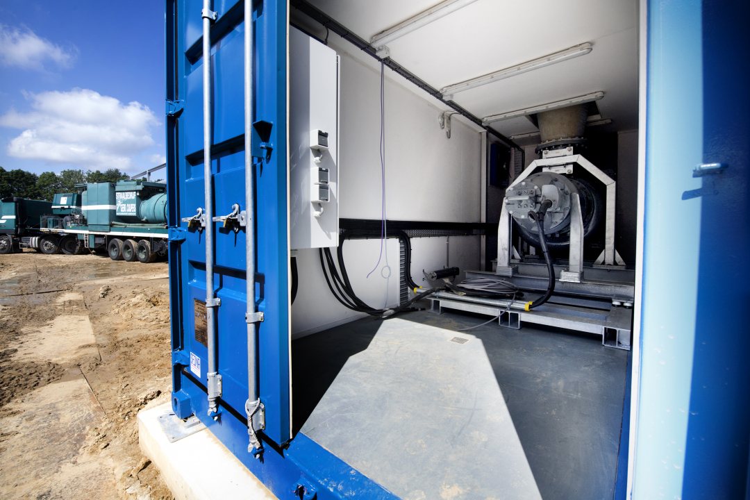 Verdygo-style container at wwtp Weert