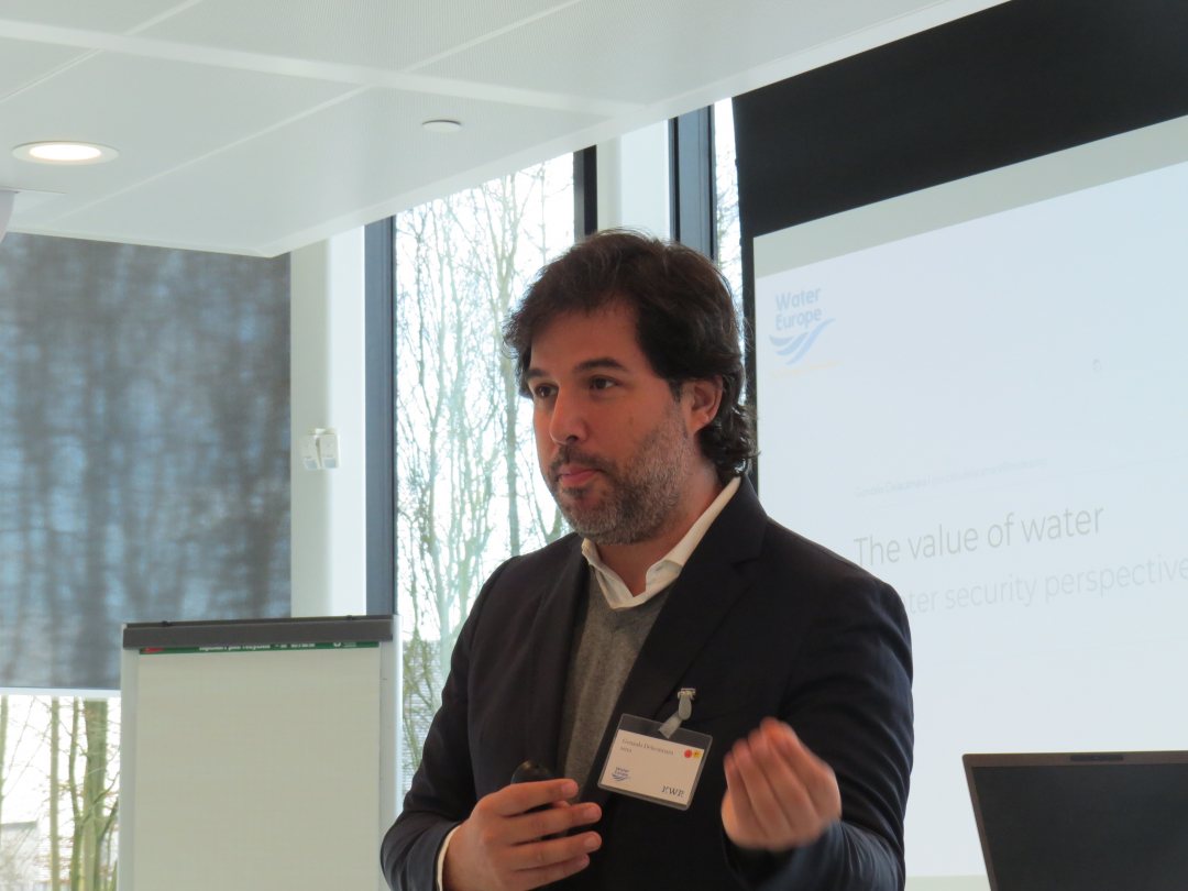 Gonzalo Decalamaraof IMDEa at KWR workshop on water security