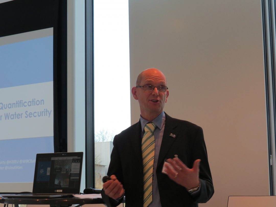 Chair Jan Hofman of KWR workshop on water security