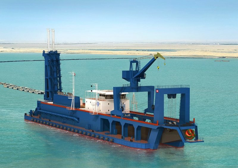 Impression of cutter suction dredger Mohab Mameesh for Seuz Canal Authority
