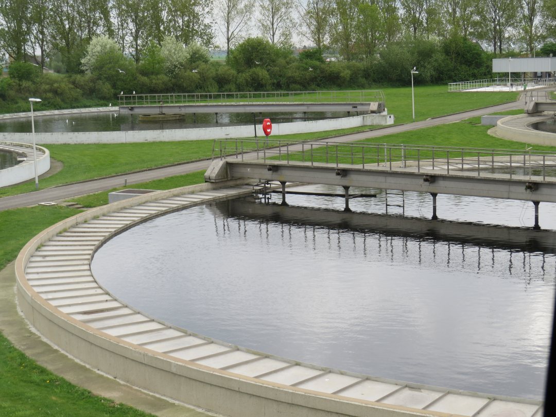 Dutch waste water treatment plant Oijen
