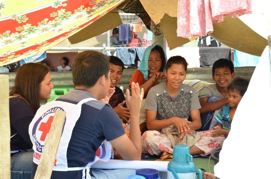 Training of local communities by Red Cross to increase their resiliency for extreme weather events.