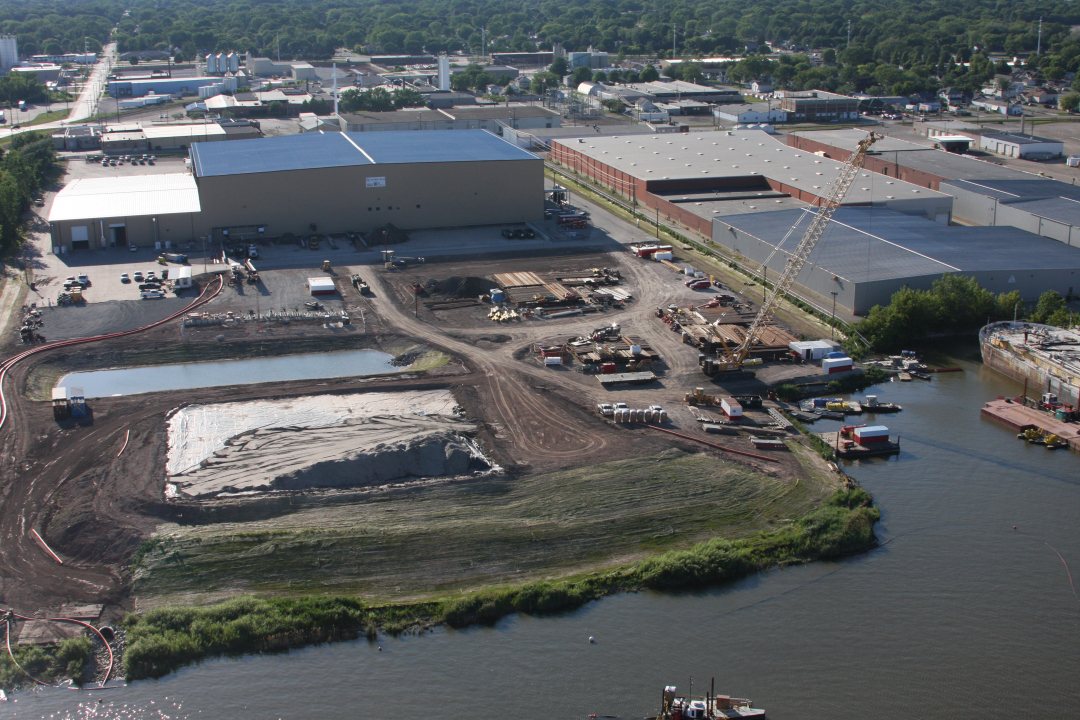 Facility of Boskalis to process PCB-contaminated sediment from the Fox river