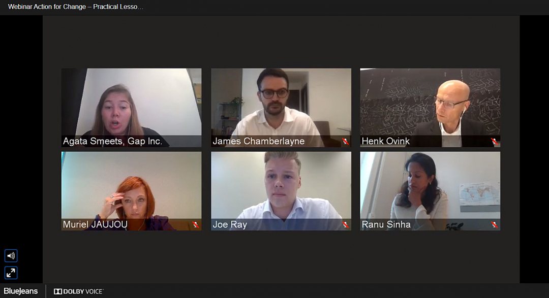 Full panel of participants of the session on valuing water at the Stockholm world water week 2020 at home