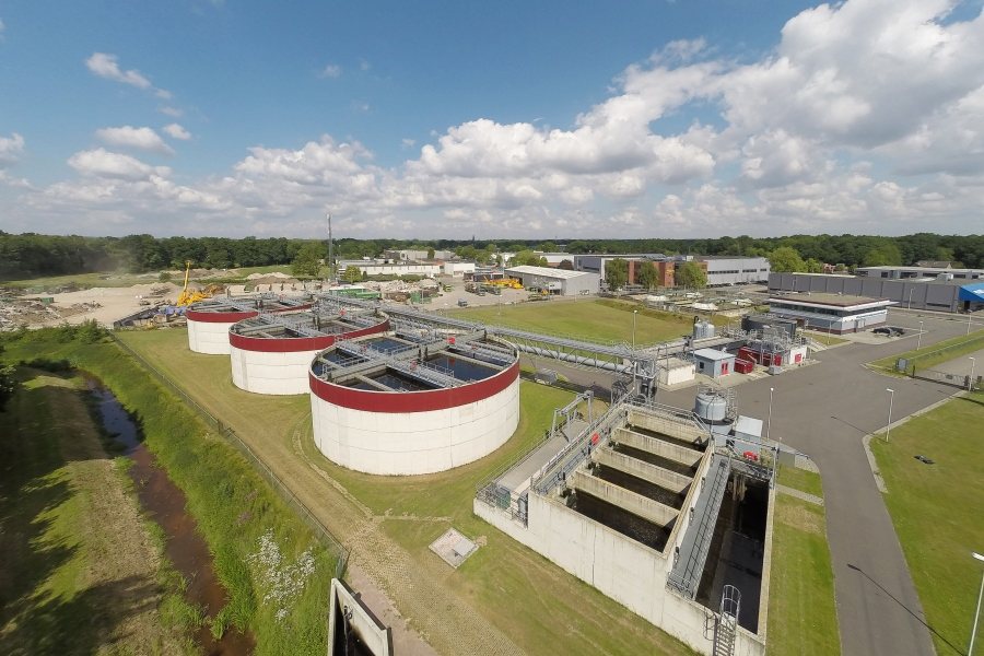 Nereda waste water treatment plant in Epe, the Netherlands