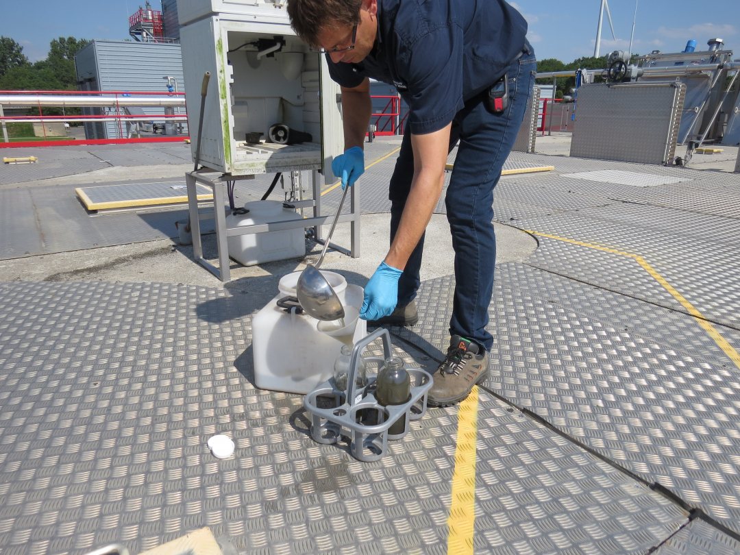 24 hour sewage water sample taken at wwtp Den Bosch, the Nethelrands