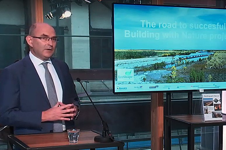 Director Henk Nieboer of Ecoshape consortium that applies the Building with nature concept