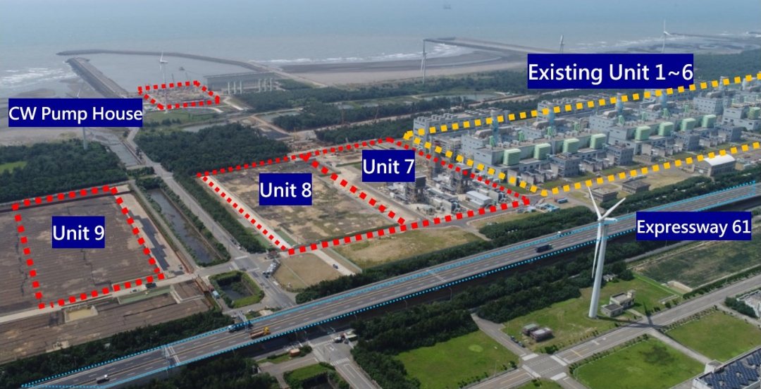 Expansion arrangement for Datan power plant in Taiwan