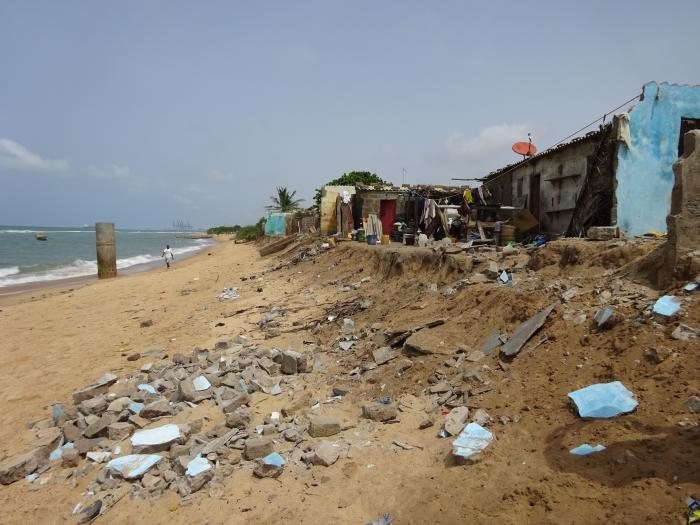 Coastal erosion in West Africa