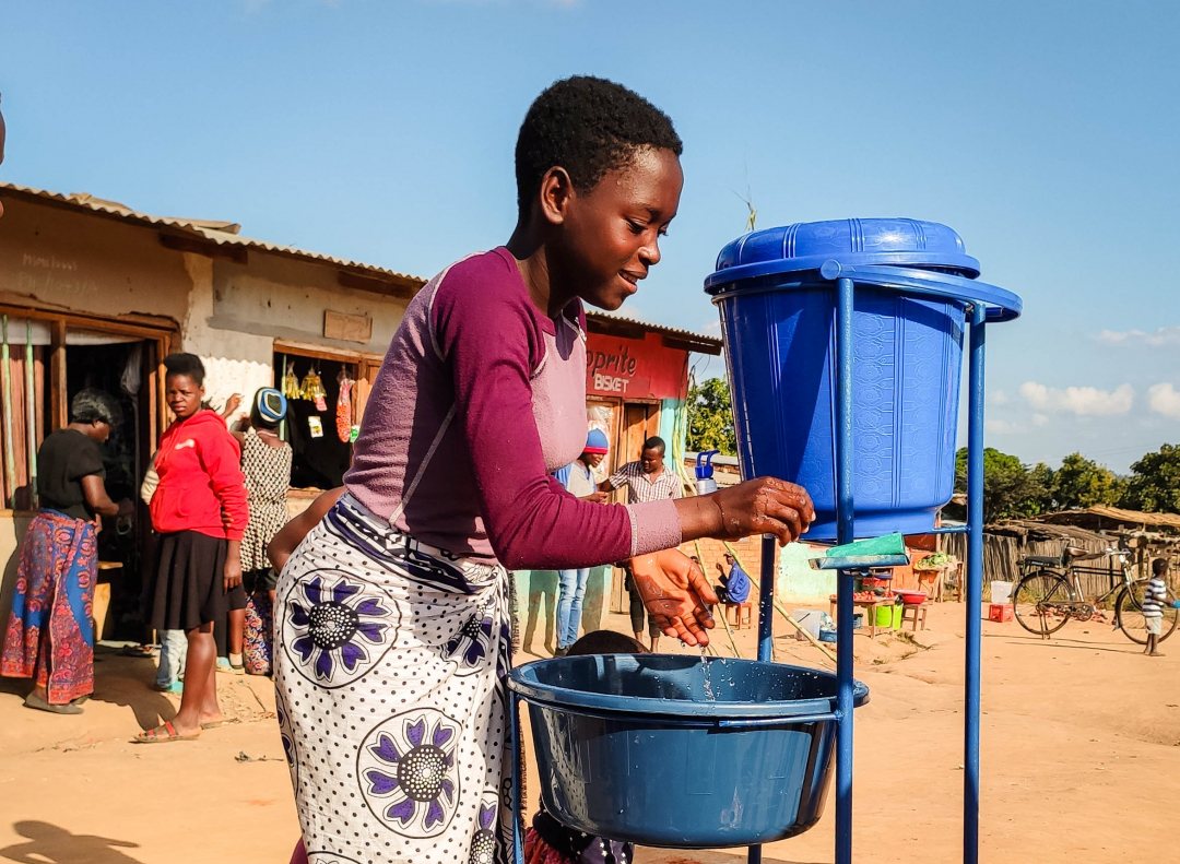 Handwashing in Africa during the Covuid pandemic in 2020