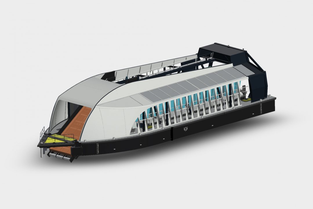 Impression of new 3.0 version of Interceptor to collect plastic garbage on rivers