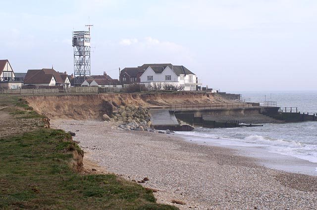 Coast near Selsey, Southern UK with serious erosion