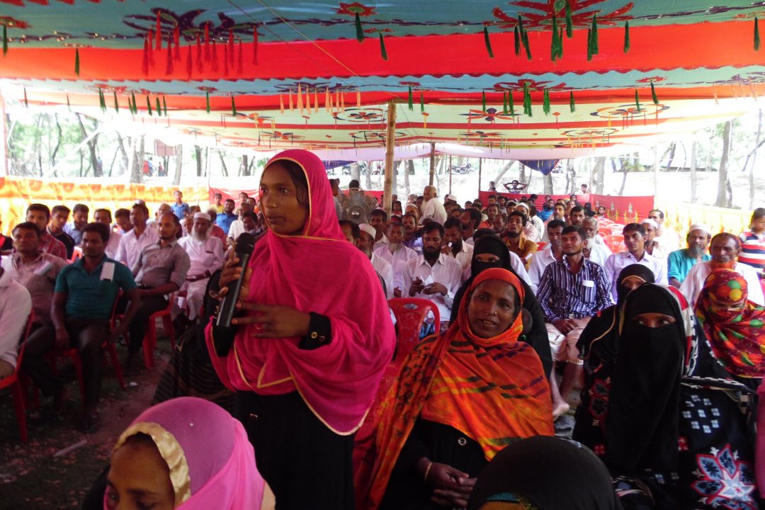 Community meeting in Bangladesh