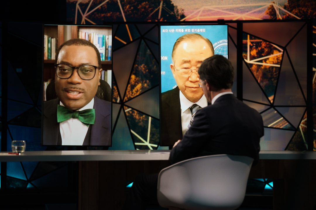 President Akinwumi Adesina of the African Development Bank at the Climate Adaptation Summit 2021