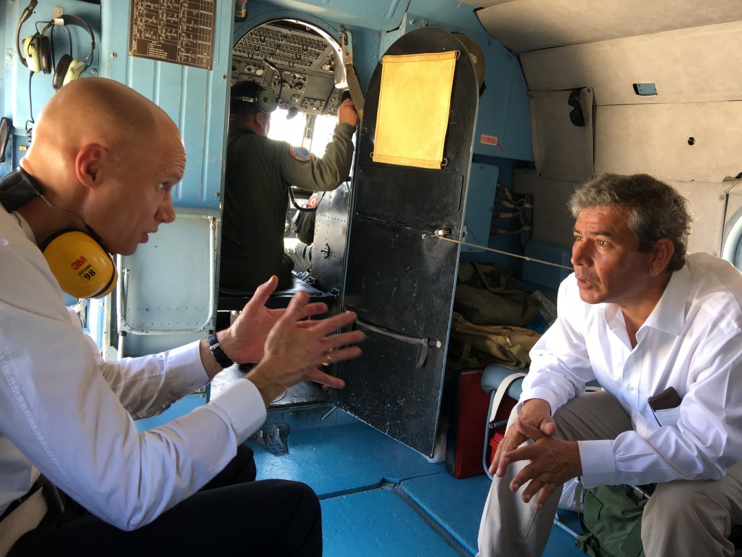 Dutch international water envoy Henk Ovink in Peru talking about flood prevention