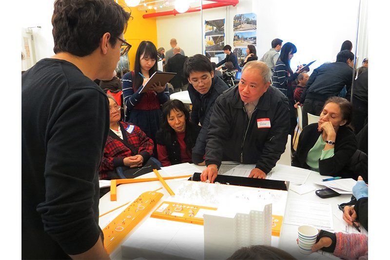 One of the many workshops with local communities as part of the Big U Rebuild by design project.