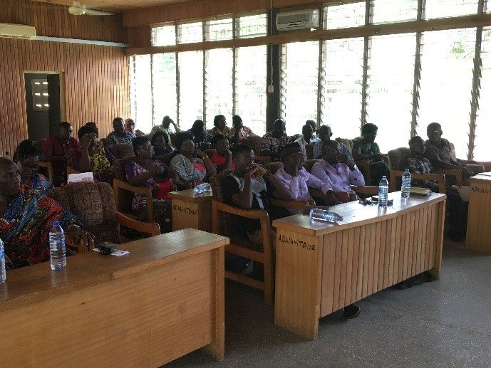 Town hall meeting on the progress of the WASH programme in the Asutifi North District, Ghana