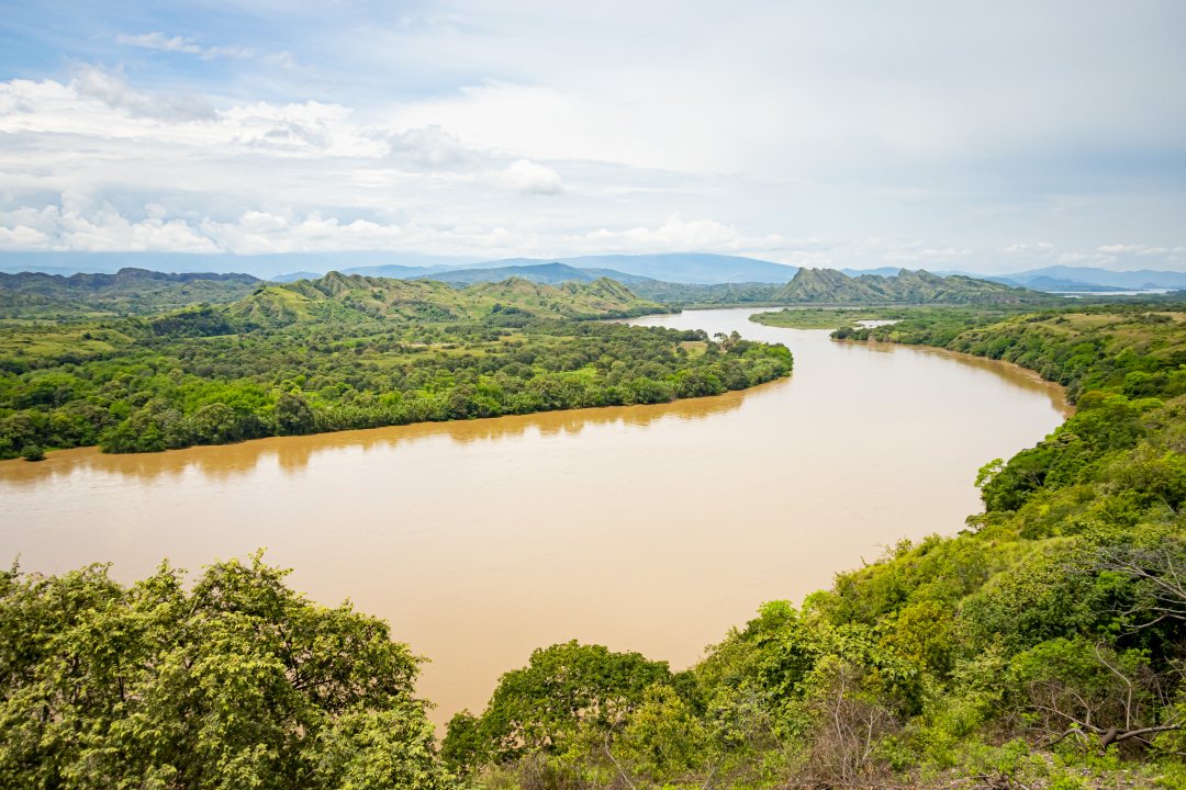Magdalena River viewed from the Mirador Represa Betania