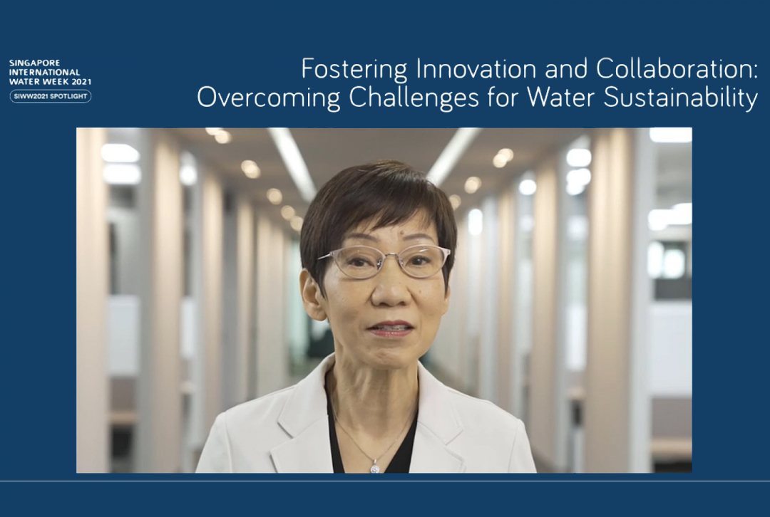 Singapore minister Grace Fu on sustainability and environment during her opening address of Singapore international water week 2021