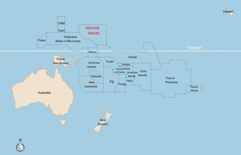 Map of the Marshall Islands