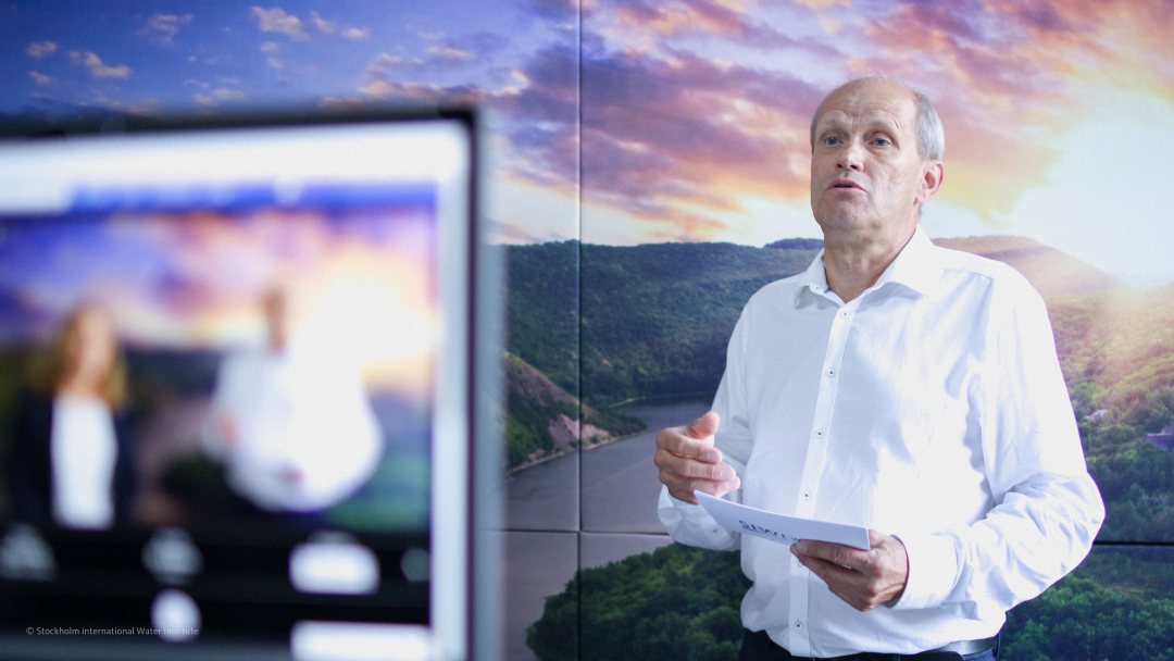 SIWI-director Torgny Holmgren opened the first onlne edition of the Stockholm world water week in 2020