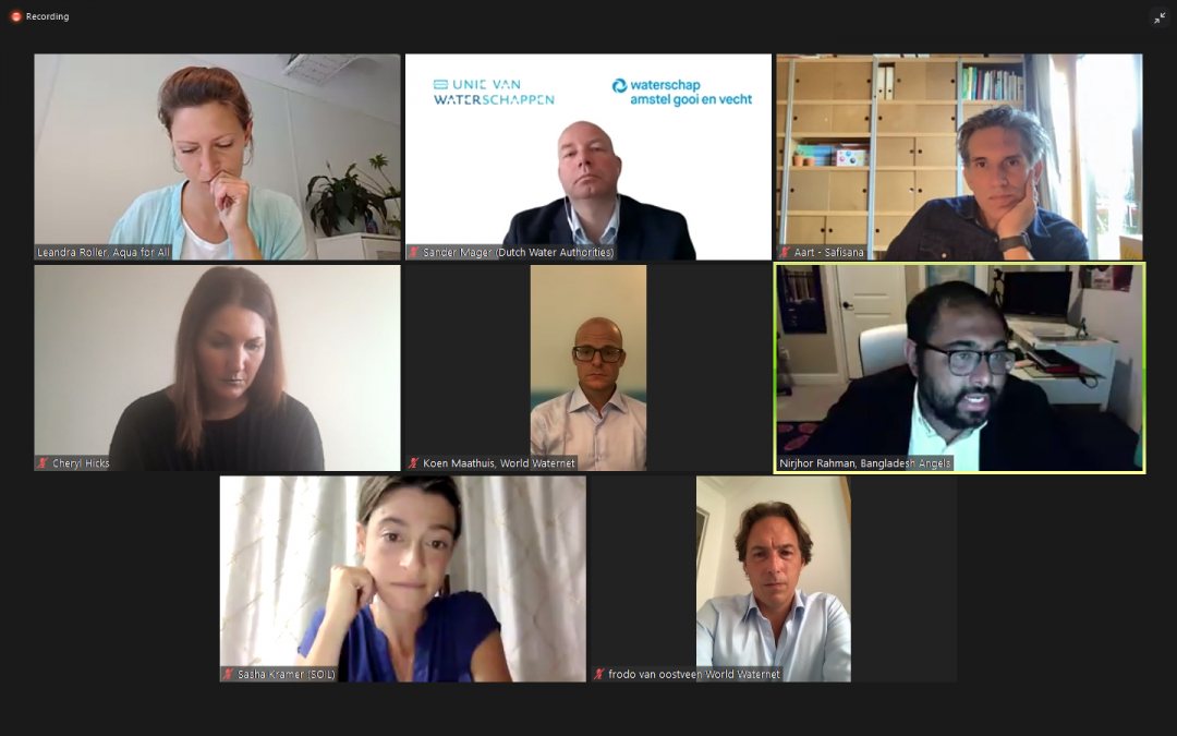 Ten finalists of the Sarphati sanitation challenge pitched their entries during the Stockholm world water week 2021