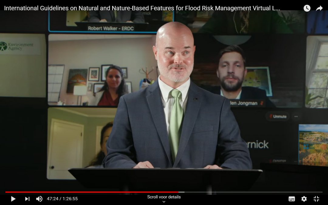 Todd Bridges of US Army Corps of Engineering during a book launch event on Engineering with nature on 16 September 2021