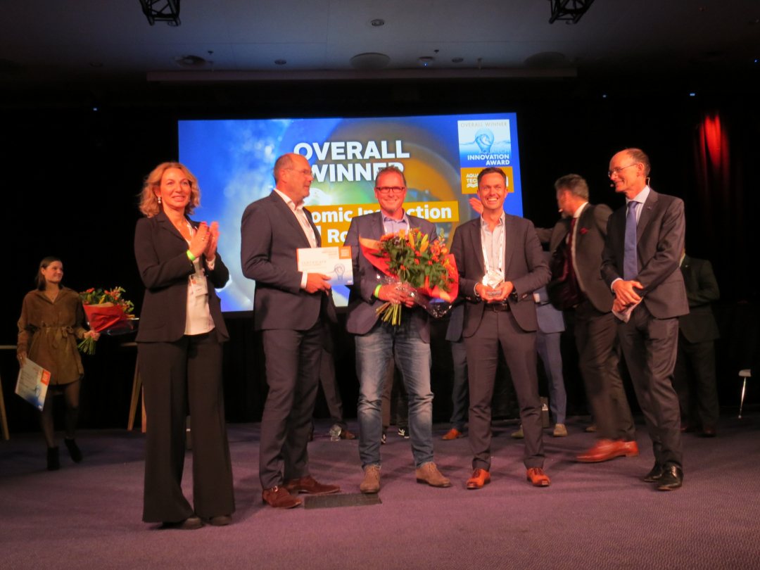 Overall winner Aquatech Innovation Awards, SubMerge, in Amsterdam on 1 November 2021
